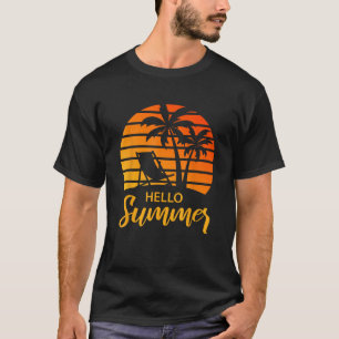 hallo Summer Retro Vacation T-shirt