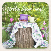 hallo Summer Tea en Plums in de tuin