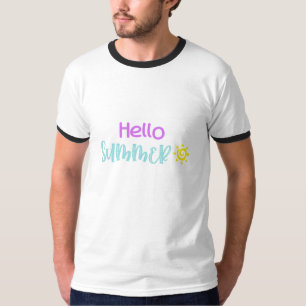 hallo Summer Typografie T-shirt