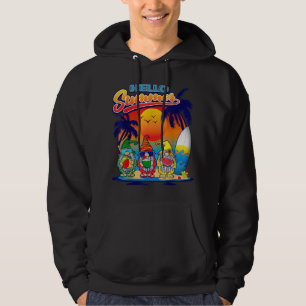 hallo Summer Vacation Garden Gnomes Beach Vibes Wo Hoodie