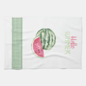 hallo Summer Watermelon Gingham Theedoek (Horizontaal)