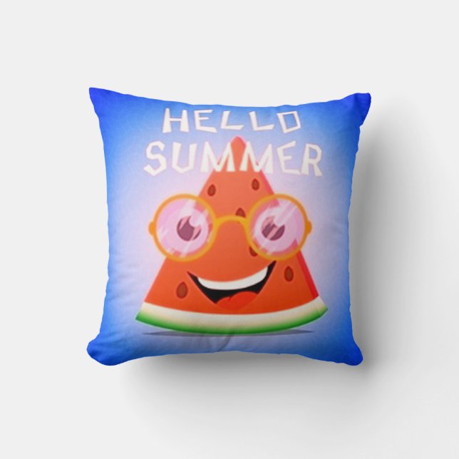 hallo Summer Watermelon Kussen (Voorkant)