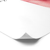 hallo Summer Waterverf Red Cherry Cocktail Poster (Hoek)