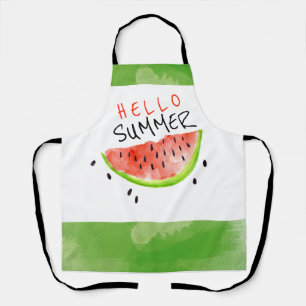 hallo Summer Waterverf Watermelon Green White Schort