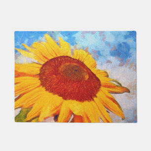hallo Sun Sunflower Art Deurmat