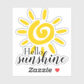 hallo Sunshine | Aangepaste afsnijdVinyl Sticker (Vel)