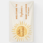 hallo Sunshine Baby shower Spandoek (Verticaal)