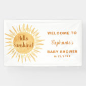 hallo Sunshine Baby shower Spandoek (Horizontaal)