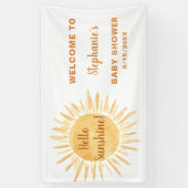 hallo Sunshine Baby shower Spandoek (Verticaal)