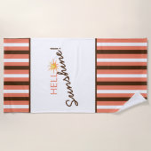 hallo Sunshine Beach Towel Strandlaken (Voorkant)