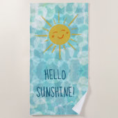 hallo Sunshine Beach Towel Strandlaken (Voorkant)
