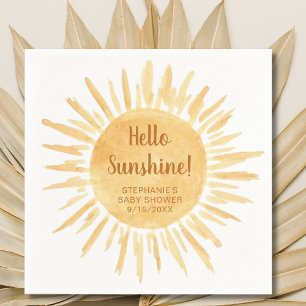 hallo Sunshine Boho Baby shower Servet
