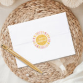 Hallo Sunshine Boho Baby shower Sticker