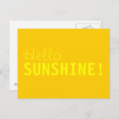 hallo Sunshine Briefkaart (Voorkant / Achterkant)