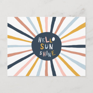 hallo Sunshine Briefkaart