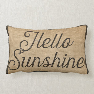 hallo Sunshine  Burlap Kussen