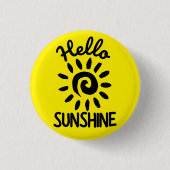 hallo Sunshine Button (Voorkant)