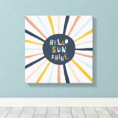 hallo Sunshine Canvas Afdruk (Insitu (Houten vloer))