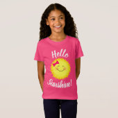 hallo Sunshine Girly Sun T-shirt (Voorkant volledig)