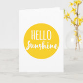 hallo Sunshine Kaart (Gele Bloem)
