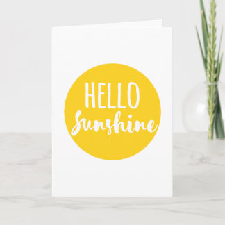hallo Sunshine Kaart