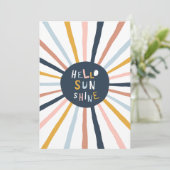 hallo Sunshine Kaart (Staand voorkant)