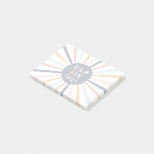 hallo Sunshine Post-it® Notes (Schuin)