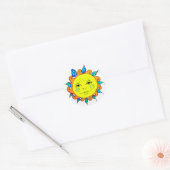 hallo Sunshine Ronde Sticker (Envelop)