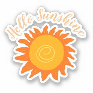 hallo Sunshine Sticker