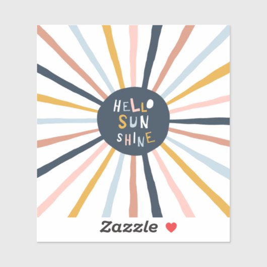 hallo Sunshine Sticker (Vel)