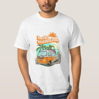 Hallo Sunshine T-Shirt - fleur je dag op met een