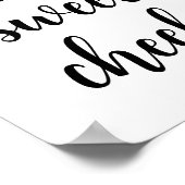 Hallo Sweet Cheeks Funny Badkamer Humor Poster (Hoek)