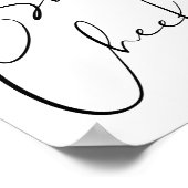 hallo Sweet Cheeks Funny Bathroom citeert Gezegden Poster (Hoek)