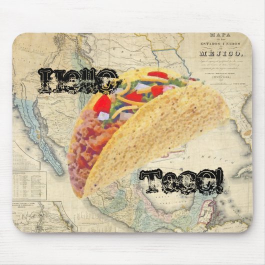 hallo Taco! Mousepad Muismat (Voorkant)