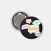 hallo talen magneet (Voorkant / Achterkant)