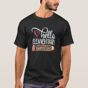 Hallo Team Elementaire terug naar school leraar jo T-shirt