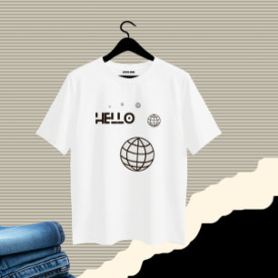 hallo tekst t-shirt