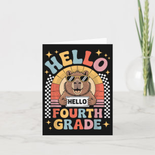 Hallo Terug naar school 4e klas Capybara 4e klas Kaart