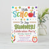 Hallo Terug naar School Kaart (Staand voorkant)