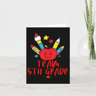 Hallo Terug naar school Team 5e klas Kaart