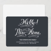 hallo thuiscalligrafie nieuw aankondiging (Voorkant / Achterkant)