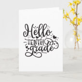 hallo tiende graad kaart (Gele Bloem)