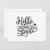 hallo tweede graad briefkaart (Voorkant / Achterkant)