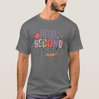 hallo tweede graad team 2e graad leraar terug naar t-shirt