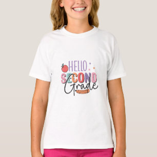 Hallo Tweede klas Terug naar School T-shirt