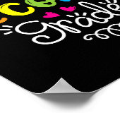 hallo Tweede rang Fun 2e graad Terug naar School G Poster (Hoek)