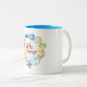 hallo tweekleurige koffiemok (Voorkant rechts)