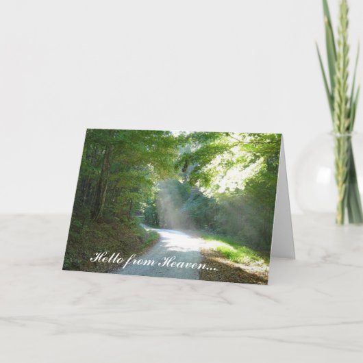 Hallo Uit de hemel... Kaart (Voorkant)