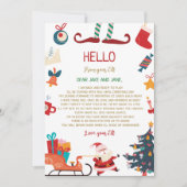 Hallo Uit de kerstbrief van Elf Kaart (Voorkant)