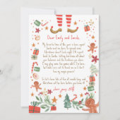 Hallo Uit Elf Aankomstbrief ben ik terug met kerst Kaart (Voorkant)